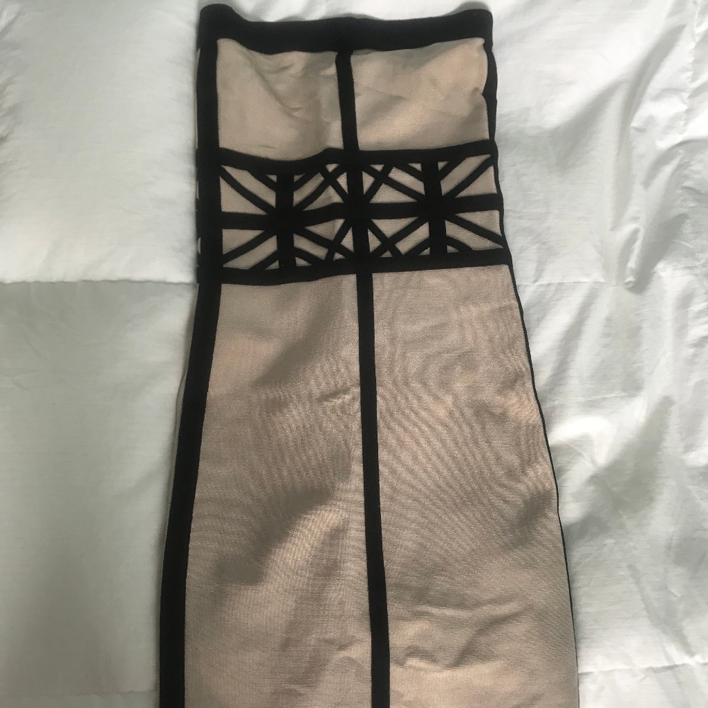 Bebe Bodycon Strapless Dress
